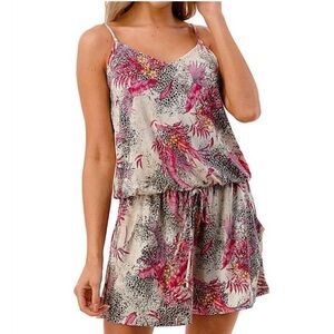 ARIELLA tropic vibes spaghetti strap romper Multicolor Size S